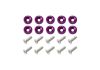Aeroflow AF64-4374PUR Billet Dress-Up/Fender Bolt Kit Purple