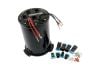 Aeroflow Triple EFI Pump Compact Surge Tank Black 7 Liter 1.85 Gal -10 ORB Outlet with -8 ORB Return AF77-4056BLK