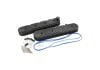 Aeroflow GM LS Retro Finned Valve Cover Set Black Finish fits GM LS Series Engines No Coil Mounts AF77-5022BLK