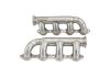 Aeroflow GM LS Twin Turbo Stainless Steel Turbo Manifolds Forward Facing 2.5" V-Bands Pair AF8400-2000