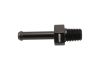 Aeroflow Male NPT to Barb Straight Adapter 1/16" to3/16" Black Finish AF841-03-01BLK