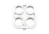 Aeroflow AF88-2022 Universal Modular 4-Port Square Billet Bulkhead Plate Polished
