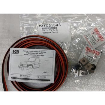 EGR Fender Flare Set Fitting Kit fits Landcruiser 70 Series Cab Chassis 09-on EGR-LCUTE-FFF-KIT