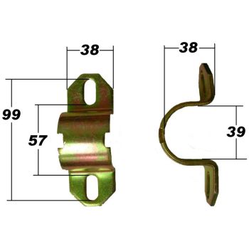 Sway Bar Steel Mount Bracket SPF0981K SuperPro