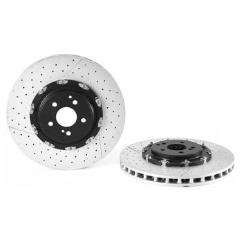 Brembo 09.9313.33 2pc Drilled Slotted Brake Disc Rotor Pair