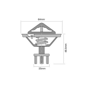 Tridon Thermostat Blistered (High Flow) TT268-170