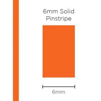 SAAS 1218 Pinstripe Solid Orange 6mm x 10m