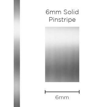 SAAS 1299 Pinstripe Solid Chrome Mylar 6mm x 10m