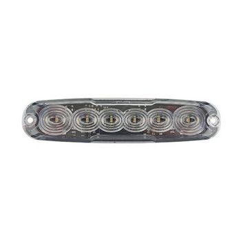 LED Autolamps 12WM-2 Twin Pack Slimline LED Reverse Lamp 12/24V Surface Mount 250mm Lead
