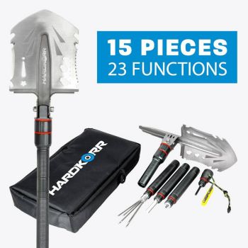 Hardkorr 15 Piece Multi-Tool Shovel HKMTSHVL