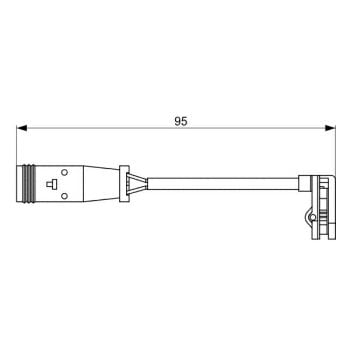 Bosch AP308 Brake Wear Sensor (1987473036)