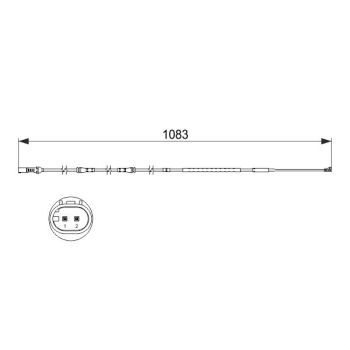Bosch AP828 Brake Wear Sensor (1987473500)