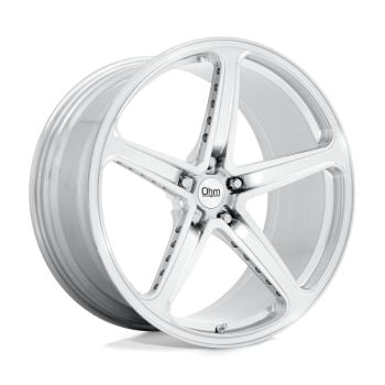 OHM AMP 22x10 5x120 +32 Offset Silver Wheel