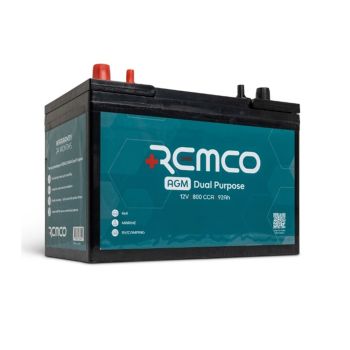 Remco 27M-800DP Dual Purpose AGM Battery 800CCA/92Ah/DT/GRP 27