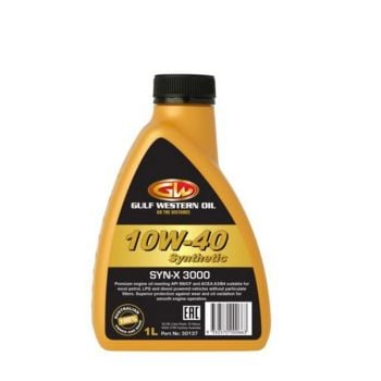 Gulf Western 30137 Syn-X 3000 Semi Synthetic Engine Oil 10W-40 1L