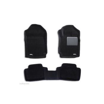 TruFit 3D Kagu Full Set Grey Carpet Floor Mats with Drivers Anchor Points fits Mazda BT50 Freestyle Cab 2012 - 2020