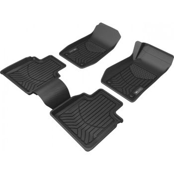 TruFit MaxTrac Full Set Black Rubber Floor Mats with Anchor Points fits Holden Caprice WN 2013 - 2017