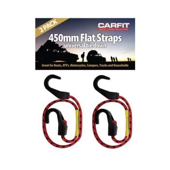 Carfit 46FS450-2 450mm Flat Straps Twin Pack
