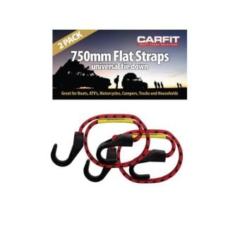 Carfit 46FS750-2 750mm Flat Straps Twin Pack