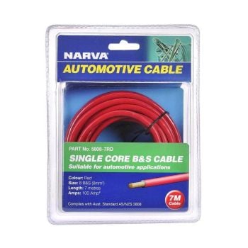 Narva 5808-7RD 100A Red 8 B&S Cable (5M)
