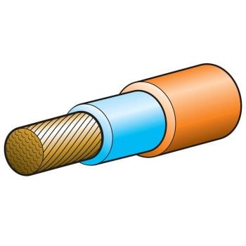 Narva 5950-100WC 320A 50MM Double Insulated Welding Cable (100M) Orange (Nitrile) Sheath with Blue Inner In