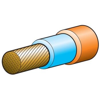 Narva 5970-10WC 400A 70MM Double Insulated Welding Cable (10M) Orange (Nitrile) Sheath with Blue Inner Ins