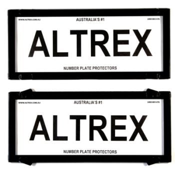 5 Figure Black Number Plate Covers Black Without Lines Altrex 5NL