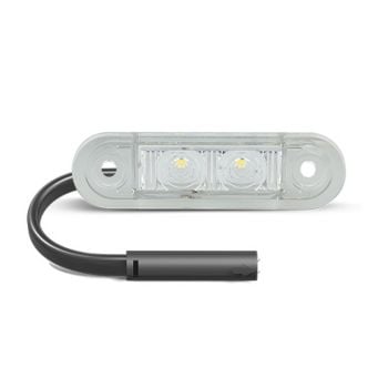 LED Autolamps 7922WMCSB LED Front End Outline Marker Lamp 12/24V 2 LED's 3mm Low Profile