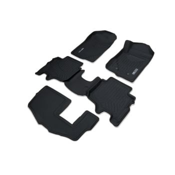 TruFit MaxTrac 3-Row Black Rubber Floor Mats with Drivers Anchor Points fits Ford Everest Next Gen 2022 - On