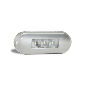 LED Autolamps 86AM LED Amber Side Marker Lamp 12/24V 3 LED's Stainless Steel