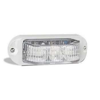 LED Autolamps 91RM Red LED Submersible Lamp 12/24V White Housing 18cm Lead