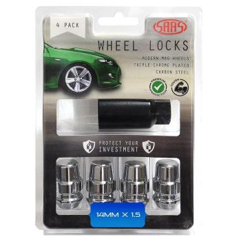 SAAS 923329 Lock Nuts Splined Acorn Bulge 14x1.50 pc4