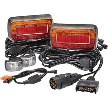 Narva 93750BL2 Model 37 12V LED Plug And Play Trailer Lamp Kit Submersible For Boat Trailers