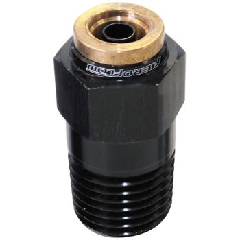 Aeroflow Straight 1/8in NPT to 3/16in Nylon Quick Release Fitting Black