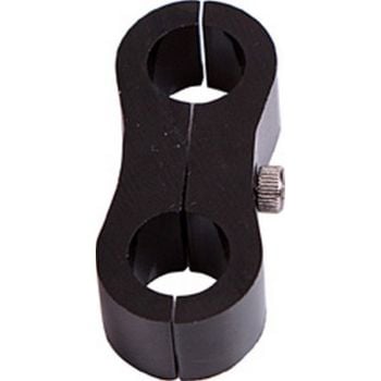 Aeroflow Billet Aluminium Dual Hose Separators 5/8in ID Black