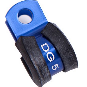 Aeroflow Cushioned P-Clamps 1/2" Blue 5 Pack