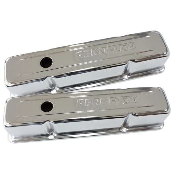 Aeroflow Chrome Steel Valve Covers
