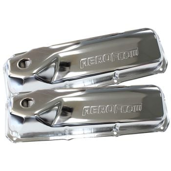 Aeroflow Chrome Steel Valve Covers