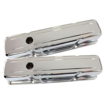 Aeroflow Chrome Steel Valve Covers