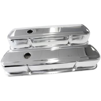 Aeroflow Chrome Steel Valve Covers