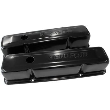 Aeroflow Black Steel Valve Covers