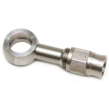 Aeroflow Stainless Straight Banjo Fitting Long 10mm 3/8in Banjo to -3AN PTFE Hose