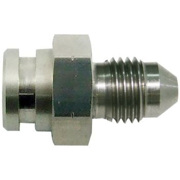 Aeroflow SS 19mm Female Inverted Flare to -3AN Male 19mm Clip Recess M10 x 1.0mm