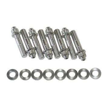 Aeroflow Blower Stud Kit 2.50in Total Length Silver Studs & Nuts