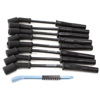 Aeroflow Xpro Black 8.5mm Spark Plug Wire Sets Fits GM LS1 engines 8in length