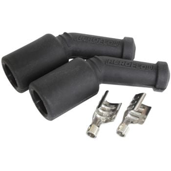 Aeroflow Xpro Silicone 45 GM LS Coil Boots & Terminals Black 2PK