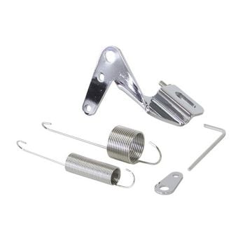 Aeroflow Stainless Throttle Cable Bracket Chrome with Return Spring