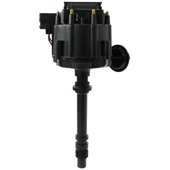Aeroflow XPRO HEI Distributor with Coil in Cap Black Anodised Body with Black Cap 