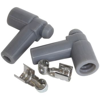 Aeroflow Xpro Silicone 90 HEI Boots & 90 Terminals Grey 2PK