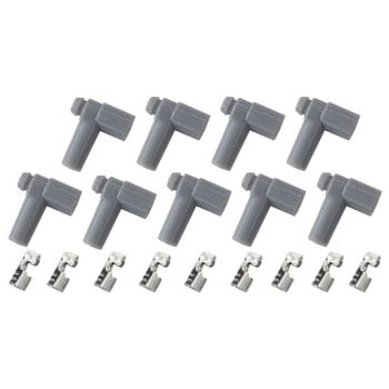 Aeroflow Xpro Silicone 90 HEI Boots & 90 Terminals Grey set of 9